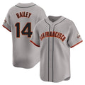 Jamed SF.Giants #14 Patrick Bailey Player Gray Home Limited Stitched Jerseys