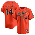 Jamed SF.Giants #14 Patrick Bailey Player Orange Home Limited Stitched Jerseys