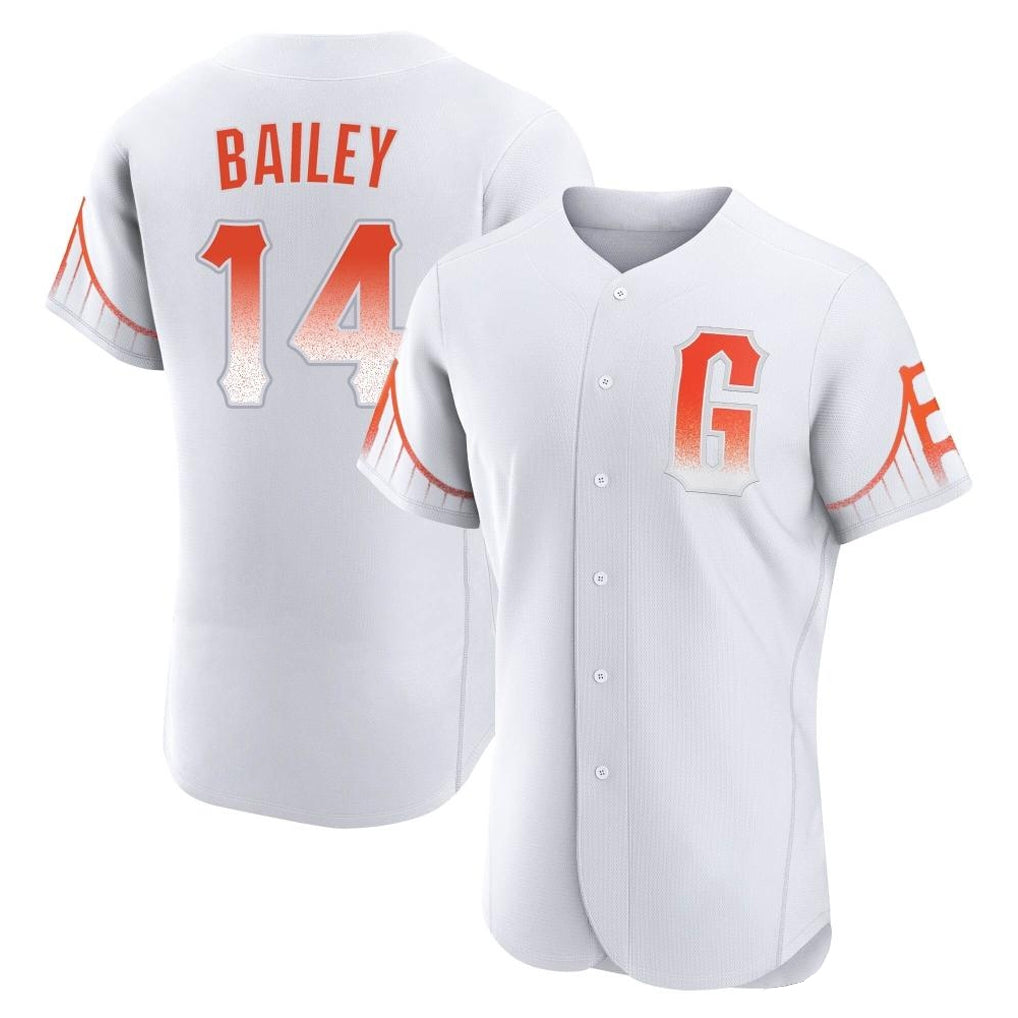 Jamed SF.Giants #14 Patrick Bailey Player White City Connect Home Limited Elite Stitched Jerseys