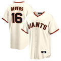 Jamed SF.Giants #16 Rafael Devers Player Cream Home Game Stitched Jerseys