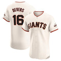 Jamed SF.Giants #16 Rafael Devers Player Cream Home Limited Elite Stitched Jerseys