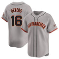 Jamed SF.Giants #16 Rafael Devers Player Gray Home Limited Stitched Jerseys