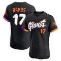 Jamed SF.Giants #17 Heliot Ramos Player Black 2025 City Connect Home Limited Elite Stitched Jerseys