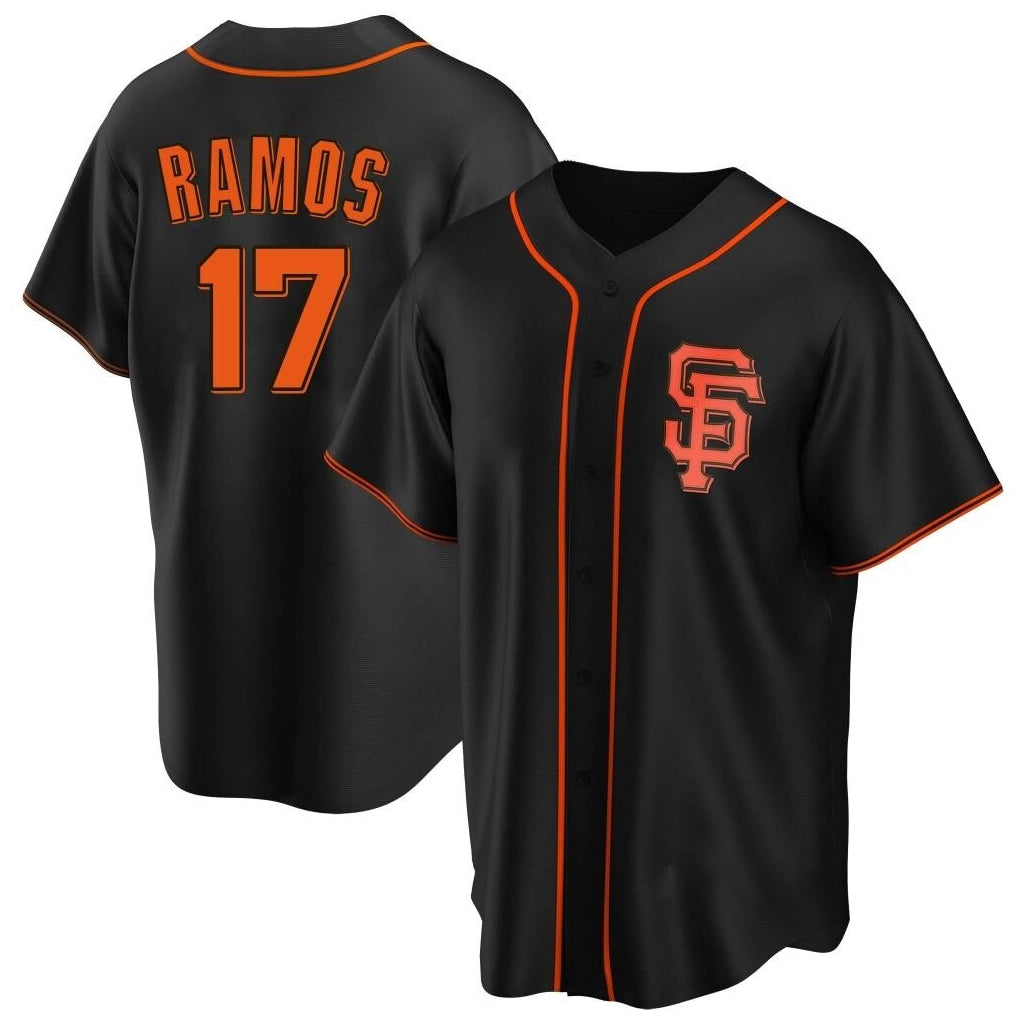 Jamed SF.Giants #17 Heliot Ramos Player Black 2026 Home Game Stitched Jerseys