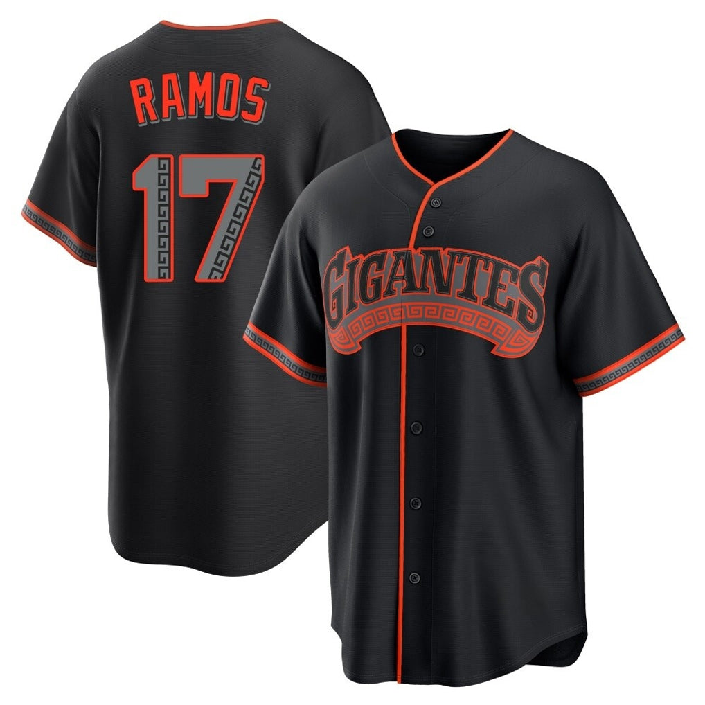 Jamed SF.Giants #17 Heliot Ramos Player Black Alternate Limited Stitched Jerseys