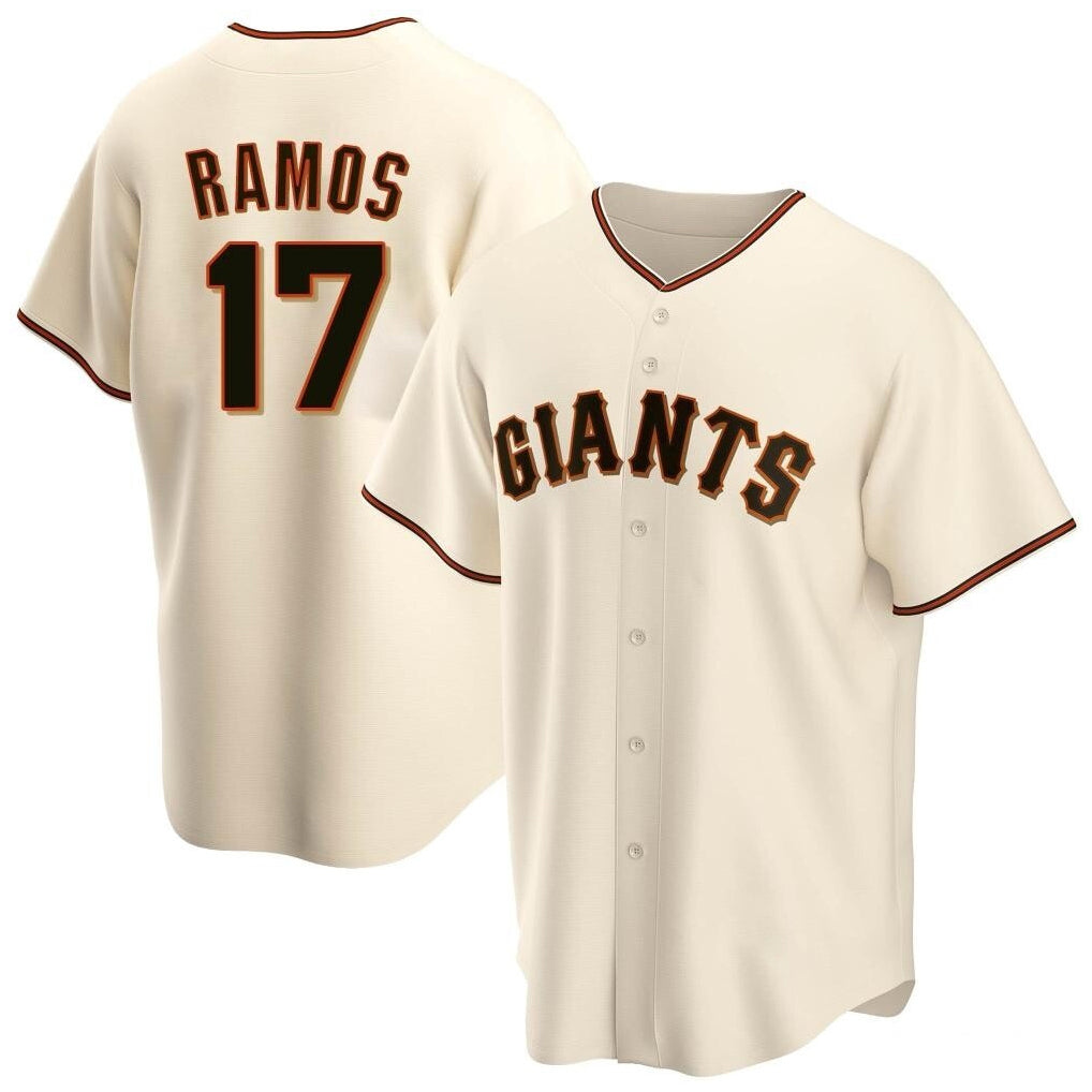 Jamed SF.Giants #17 Heliot Ramos Player Cream Home Game Stitched Jerseys
