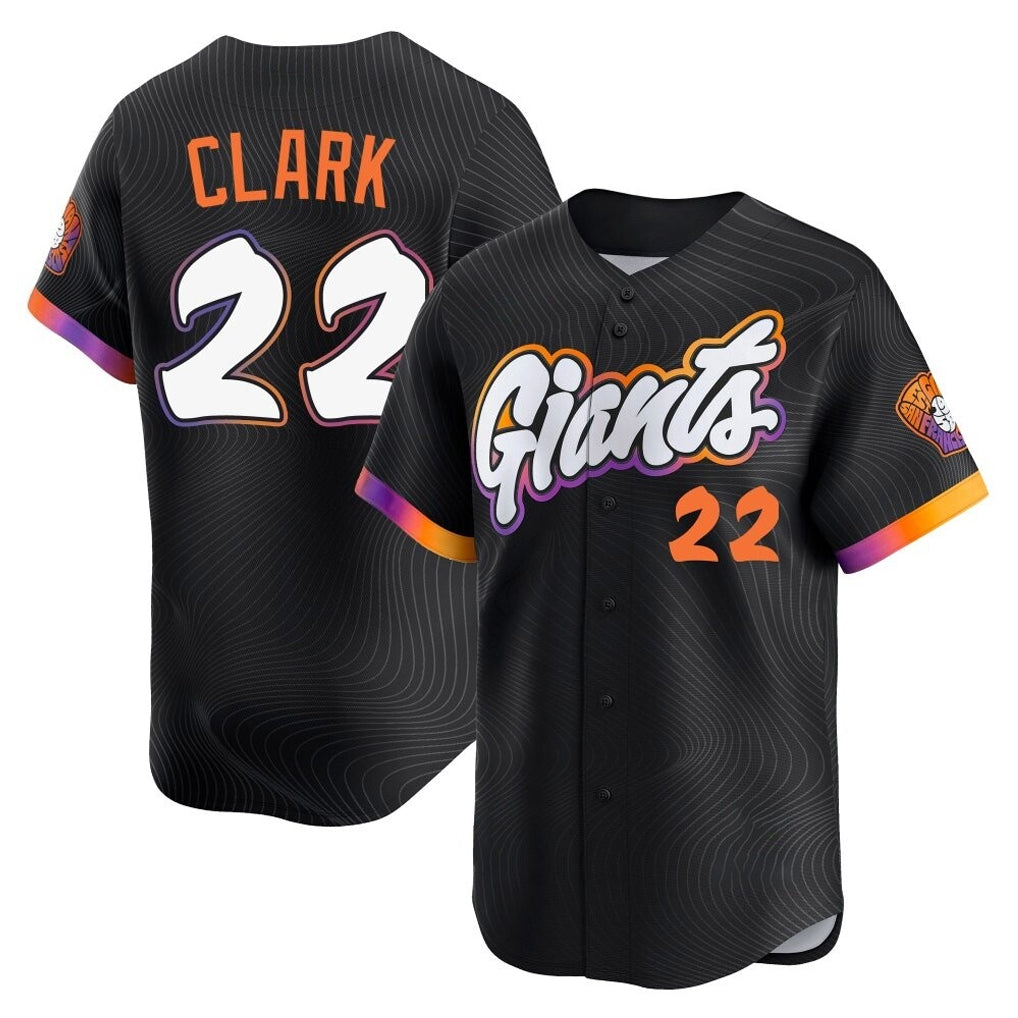 Jamed SF.Giants #22 Will Clark Player Black 2025 City Connect Home Limited Stitched Jerseys