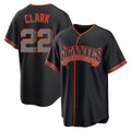 Jamed SF.Giants #22 Will Clark Player Black Alternate Limited Stitched Jerseys