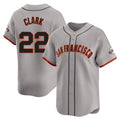 Jamed SF.Giants #22 Will Clark Player Gray Home Limited Stitched Jerseys