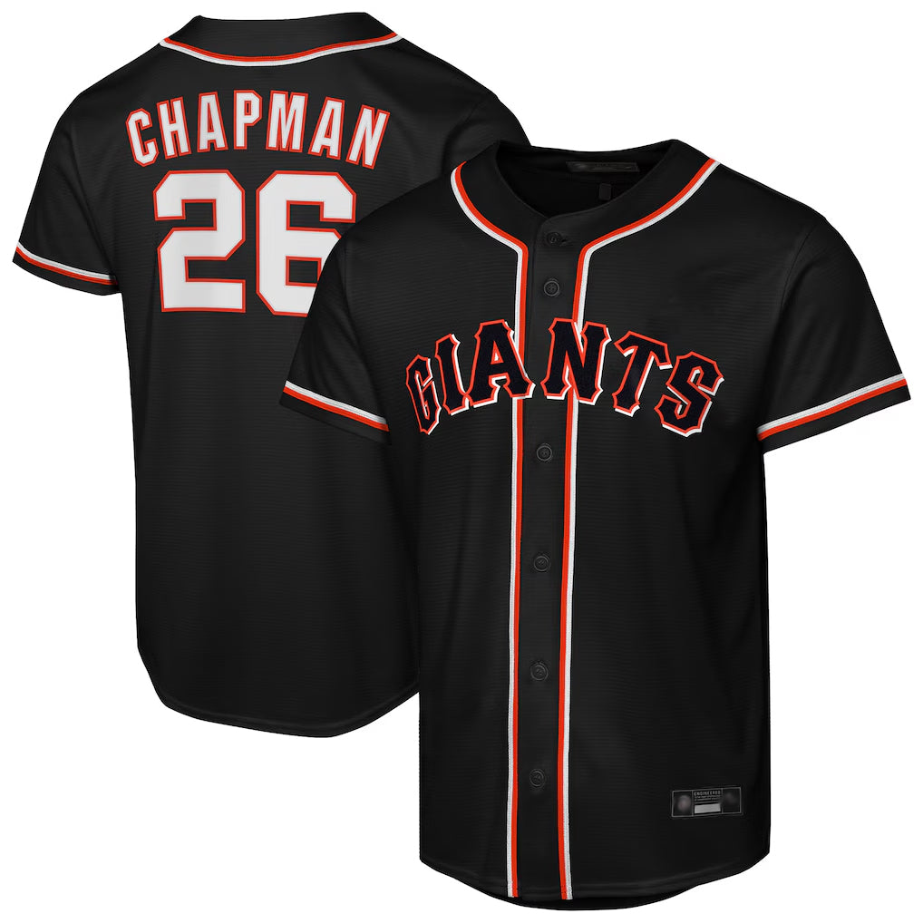 Jamed SF.Giants #26 Matt Chapman Player Black Fashion Out Home Limited Stitched Jerseys