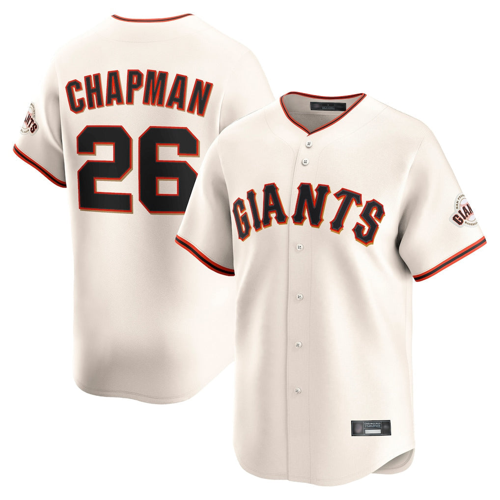 Jamed SF.Giants #26 Matt Chapman Player Cream Home Limited Stitched Jerseys