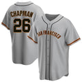 Jamed SF.Giants #26 Matt Chapman Player Gray Home Game Stitched Jerseys