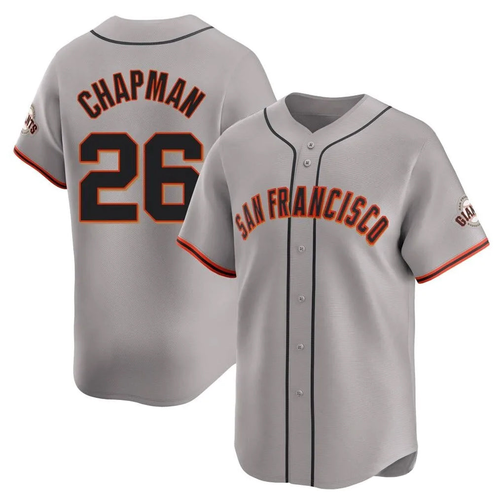 Jamed SF.Giants #26 Matt Chapman Player Gray Home Limited Stitched Jerseys