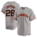 Jamed SF.Giants #26 Matt Chapman Player Gray Home Limited Stitched Jerseys