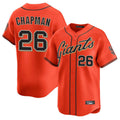 Jamed SF.Giants #26 Matt Chapman Player Orange Home Limited Stitched Jerseys