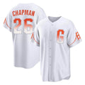 Jamed SF.Giants #26 Matt Chapman Player White City Connect Home Game Stitched Jerseys