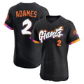 Jamed SF.Giants #2 Willy Adames Player Black 2025 City Connect Home Limited Elite Stitched Jerseys