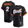 Jamed SF.Giants #2 Willy Adames Player Black 2025 City Connect Home Limited Stitched Jerseys