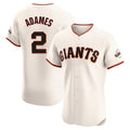 Jamed SF.Giants #2 Willy Adames Player Cream Home Limited Elite Stitched Jerseys