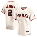 Jamed SF.Giants #2 Willy Adames Player Cream Home Limited Stitched Jerseys