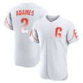 Jamed SF.Giants #2 Willy Adames Player White City Connect Home Limited Elite Stitched Jerseys