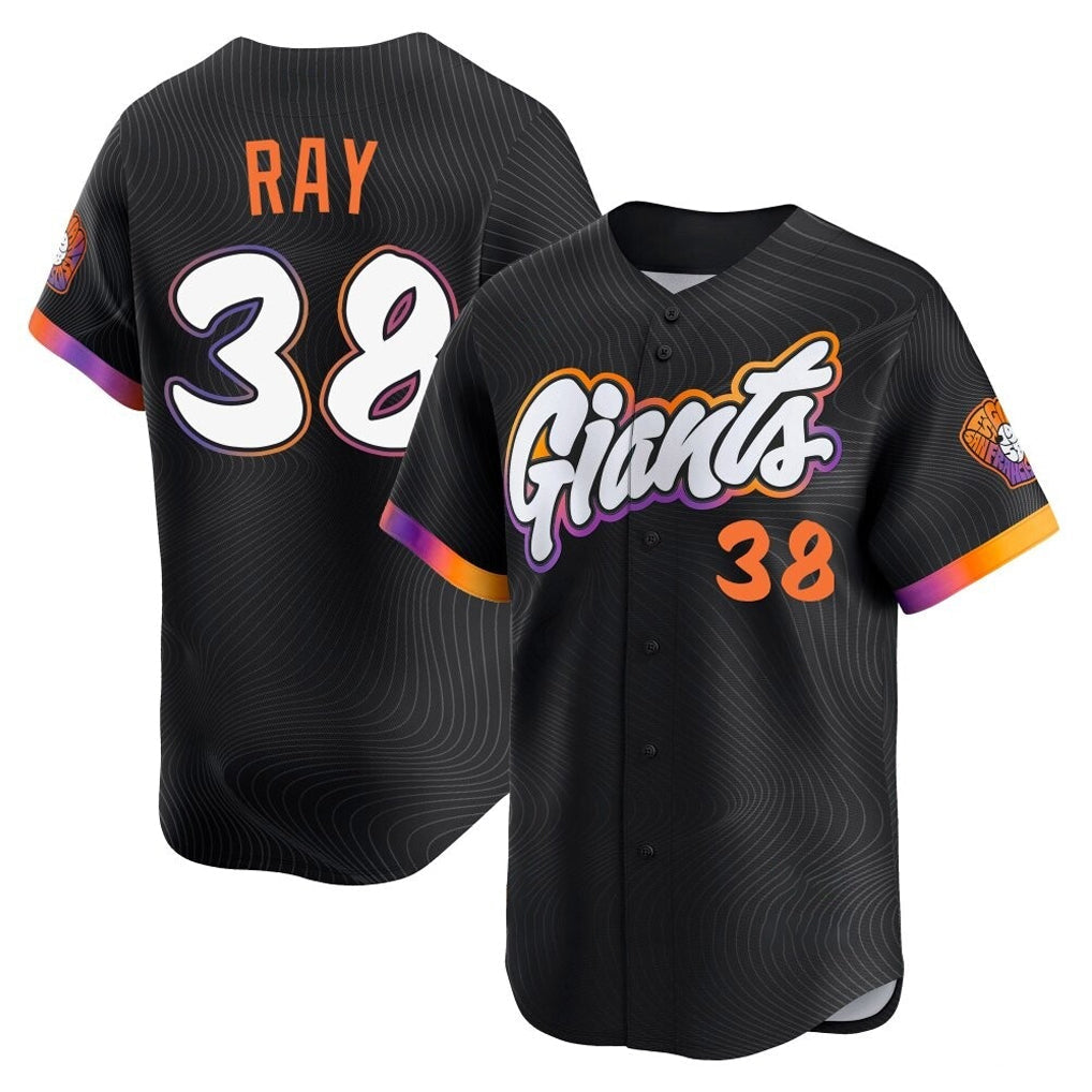 Jamed SF.Giants #38 Robbie Ray Player Black 2025 City Connect Home Limited Stitched Jerseys