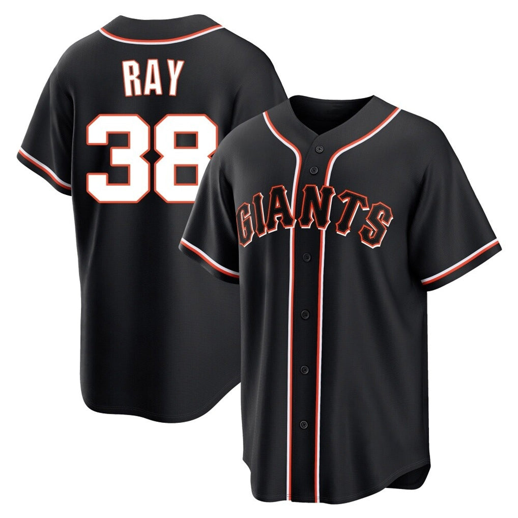 Jamed SF.Giants #38 Robbie Ray Player Black Fashion Out Home Limited Stitched Jerseys