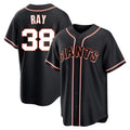 Jamed SF.Giants #38 Robbie Ray Player Black Fashion Out Home Limited Stitched Jerseys