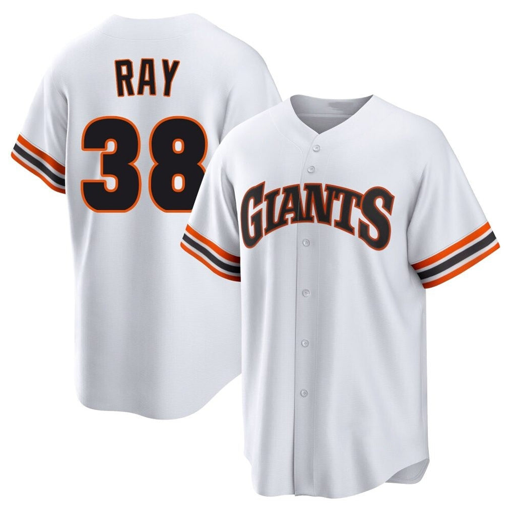 Jamed SF.Giants #38 Robbie Ray Player White Home Game Stitched Jerseys