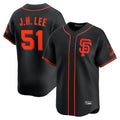 Jamed SF.Giants #51 Jung Hoo Lee Player Black 2026 Home Limited Stitched Jerseys
