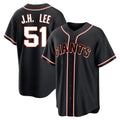Jamed SF.Giants #51 Jung Hoo Lee Player Black Fashion Out Home Limited Stitched Jerseys