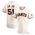 Jamed SF.Giants #51 Jung Hoo Lee Player Cream Home Limited Elite Stitched Jerseys