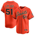 Jamed SF.Giants #51 Jung Hoo Lee Player Orange Home Limited Stitched Jerseys