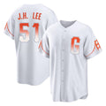 Jamed SF.Giants #51 Jung Hoo Lee Player White City Connect Home Game Stitched Jerseys