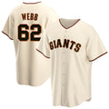 Jamed SF.Giants #62 Logan Webb Player Cream Home Game Stitched Jerseys