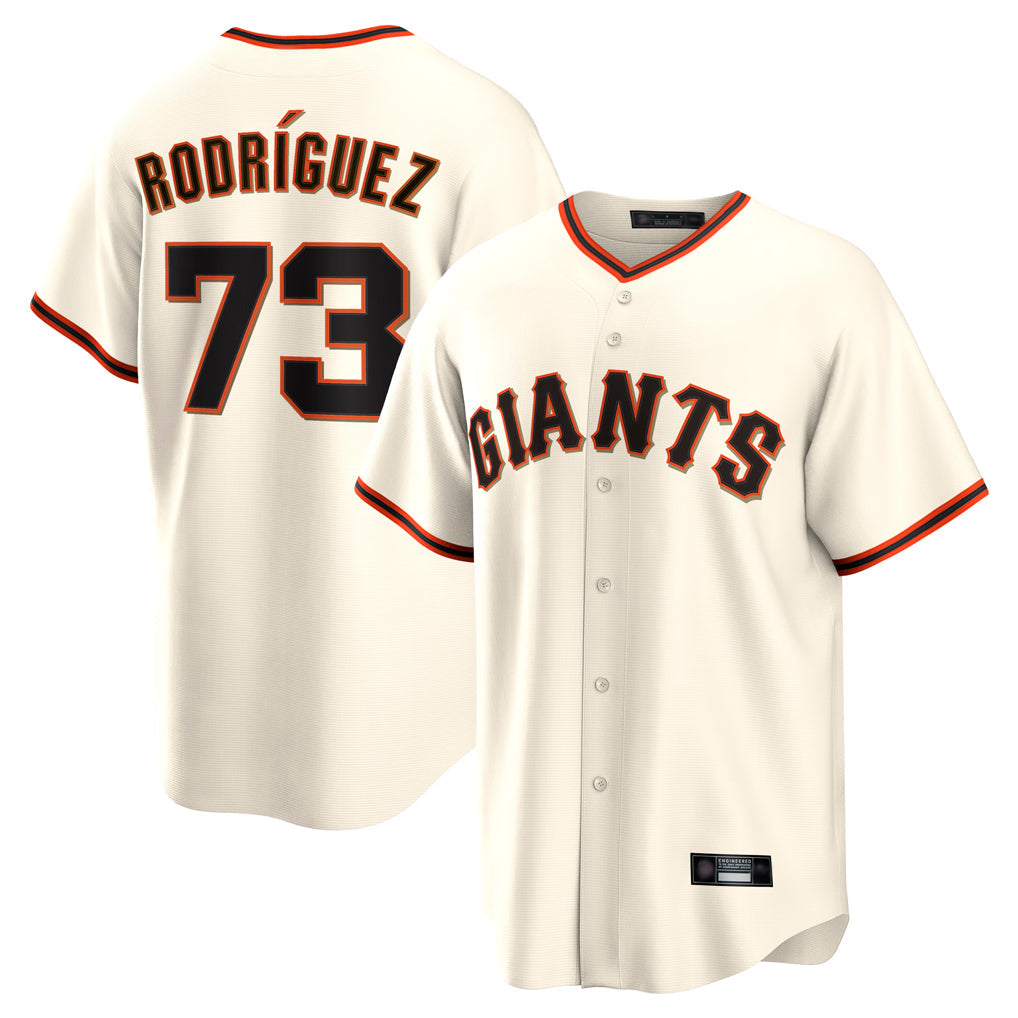 Jamed SF.Giants #73 Randy Rodriguez Player Cream Home Game Stitched Jerseys