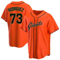 Jamed SF.Giants #73 Randy Rodriguez Player Orange Home Game Stitched Jerseys