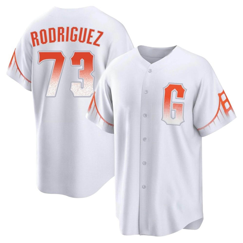 Jamed SF.Giants #73 Randy Rodriguez Player White City Connect Home Game Stitched Jerseys