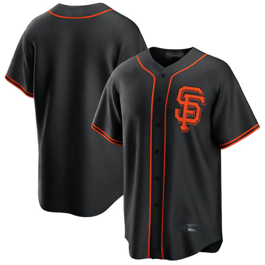 Jamed SF.Giants Blank Player Black 2026 Home Game Stitched Jerseys