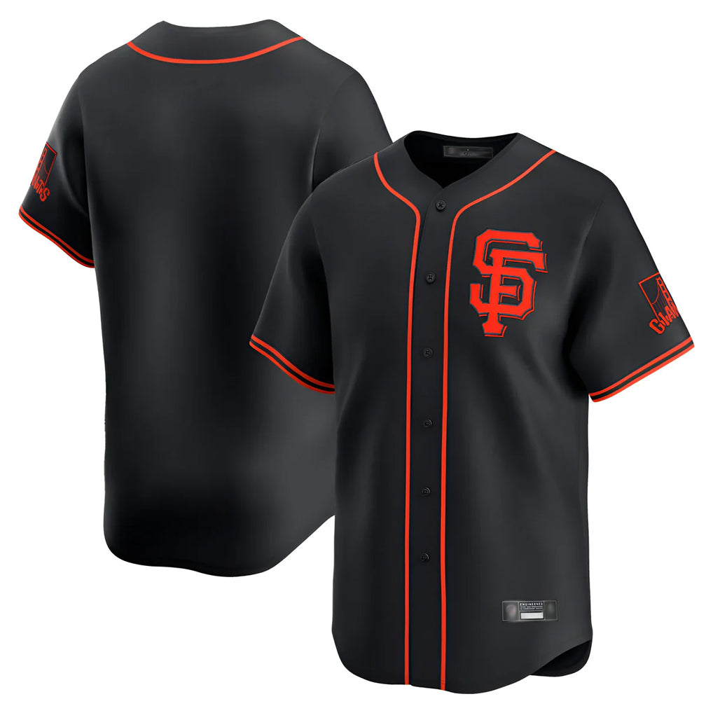 Jamed SF.Giants Blank Player Black 2026 Home Limited Stitched Jerseys