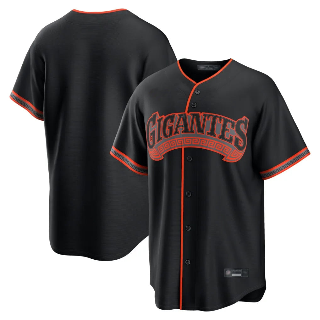 Jamed SF.Giants Blank Player Black Alternate Limited Stitched Jerseys