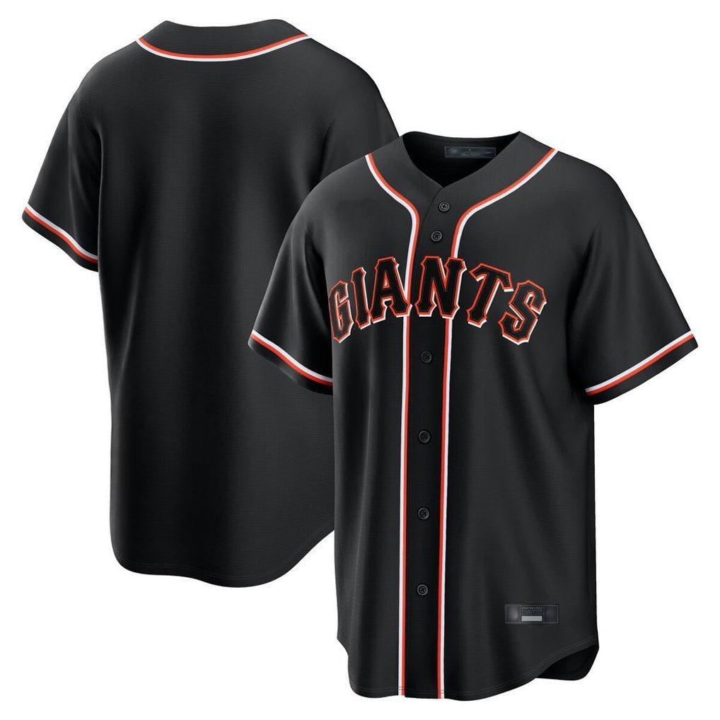 Jamed SF.Giants Blank Player Black Fashion Home Game Stitched Jerseys