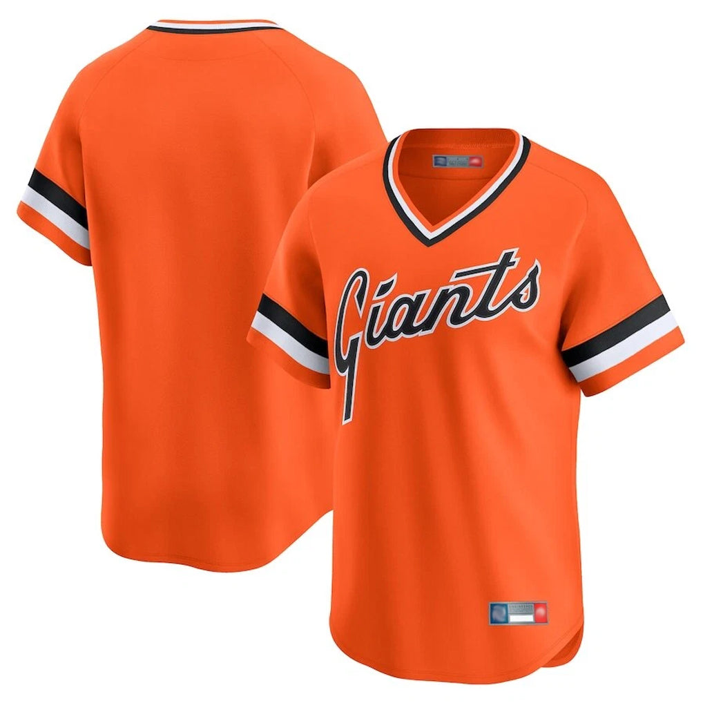 Jamed SF.Giants Blank Player Orange 2025 Cooperstown Collection Limited T-shirt Stitched Jerseys
