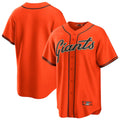 Jamed SF.Giants Blank Player Orange Alternate Replica Game Stitched Jerseys