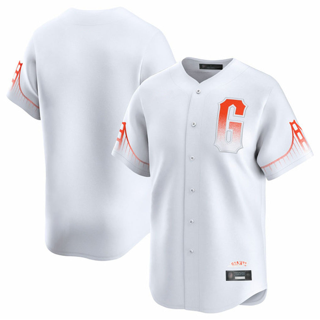 Jamed SF.Giants Blank Player White City Connect Home Limited Stitched Jerseys