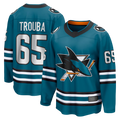 Jamed S.Jose Sharks #65 Jacob Trouba Teal Home Breakaway Jerseys