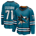 Jamed S.Jose Sharks #71 Macklin Celebrini Teal Home Breakaway Jerseys