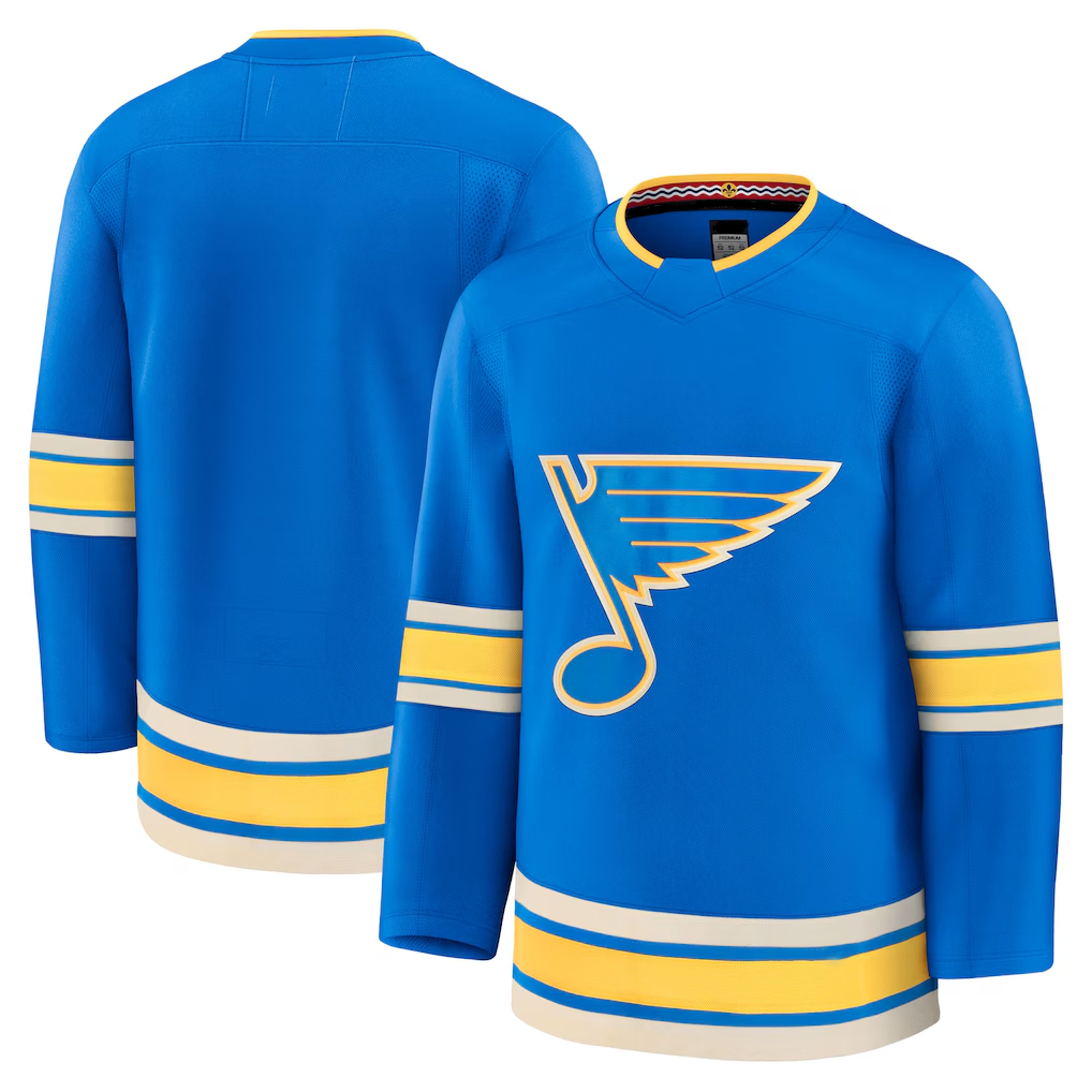 Jamed St.L.Blues Blue Alternate Premium Jerseys