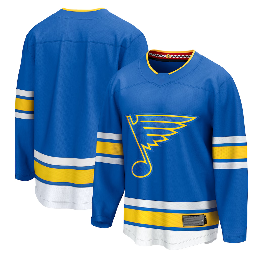 Jamed St.L.Blues Blue Home Breakaway Jerseys