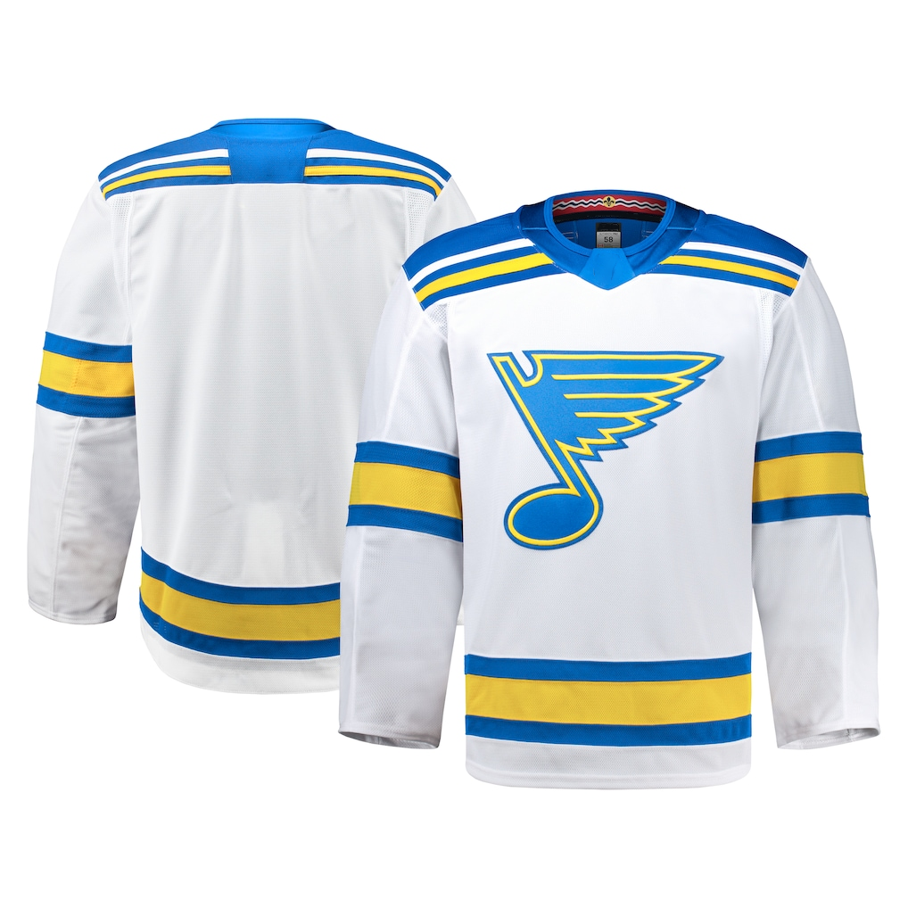 Jamed St.L.Blues White Away Authentic Pro Jerseys